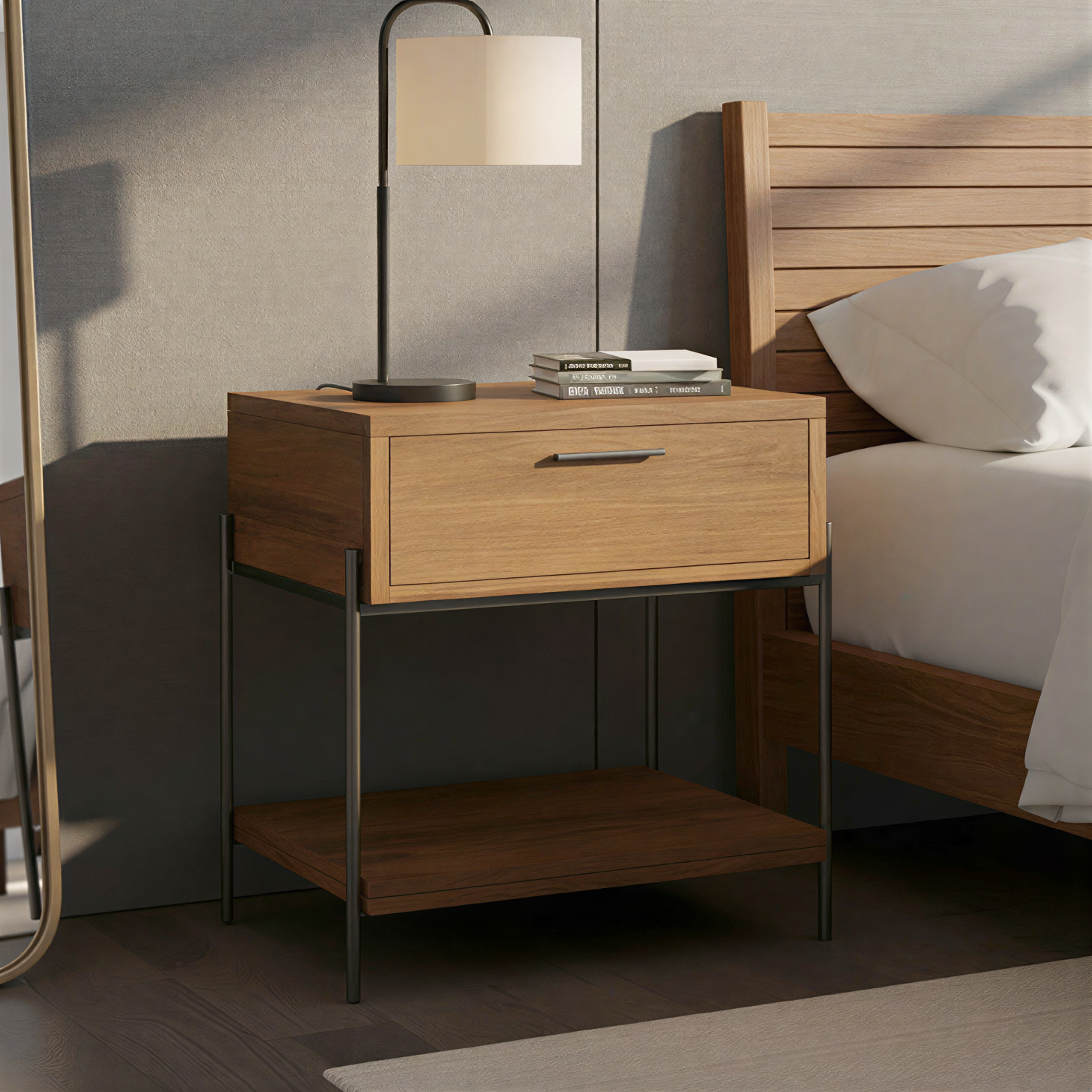 Bedford Park Single Drawer Nightstand - 26064.png__PID:10f57663-cdcc-4e70-a9ee-fbd48cf74736