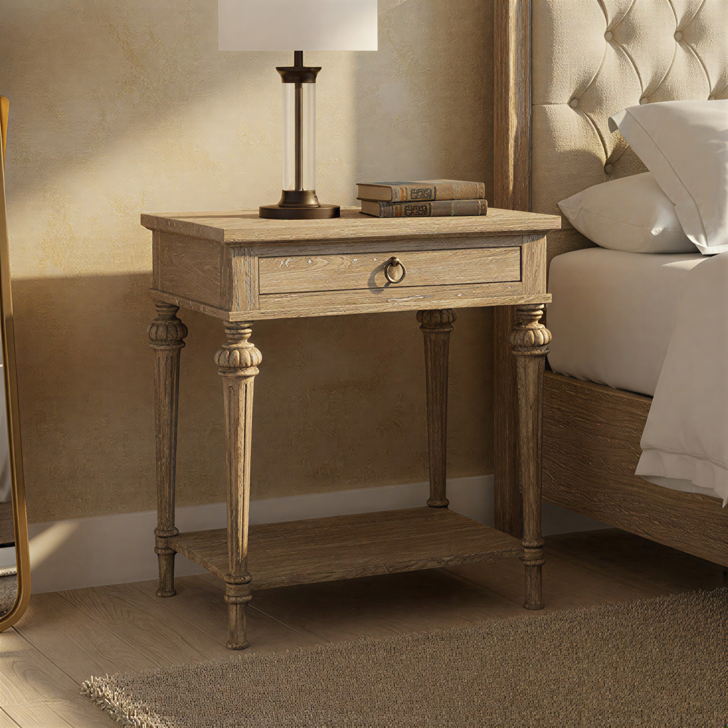 Chateaux Single Drawer Nightstand