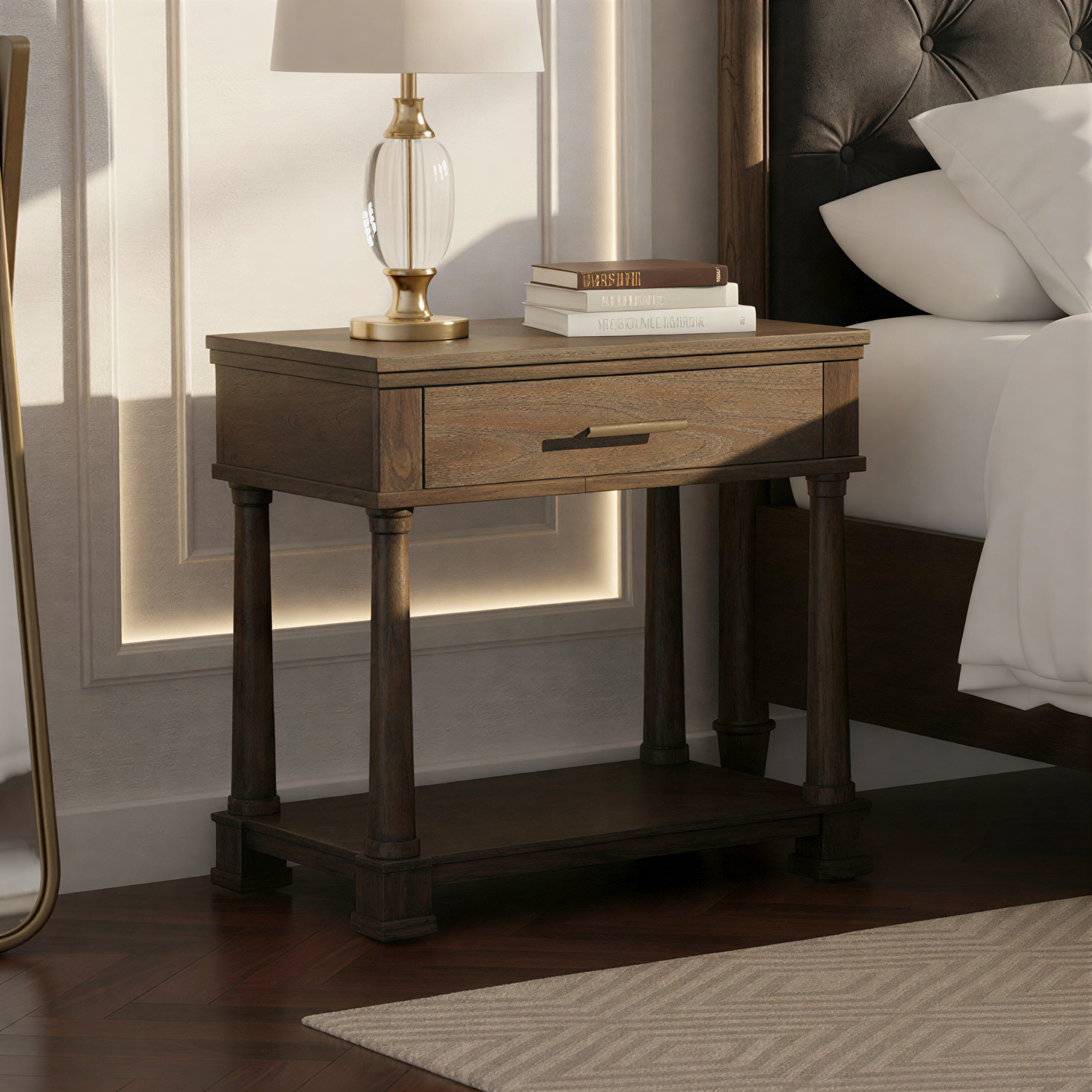 Linwood Single Drawer Nightstand