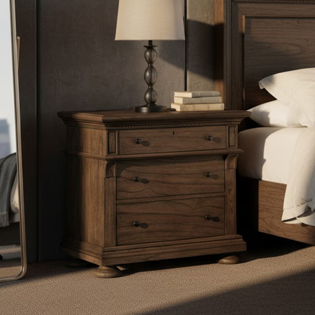 Wellington Estates Three Drawer Nightstand