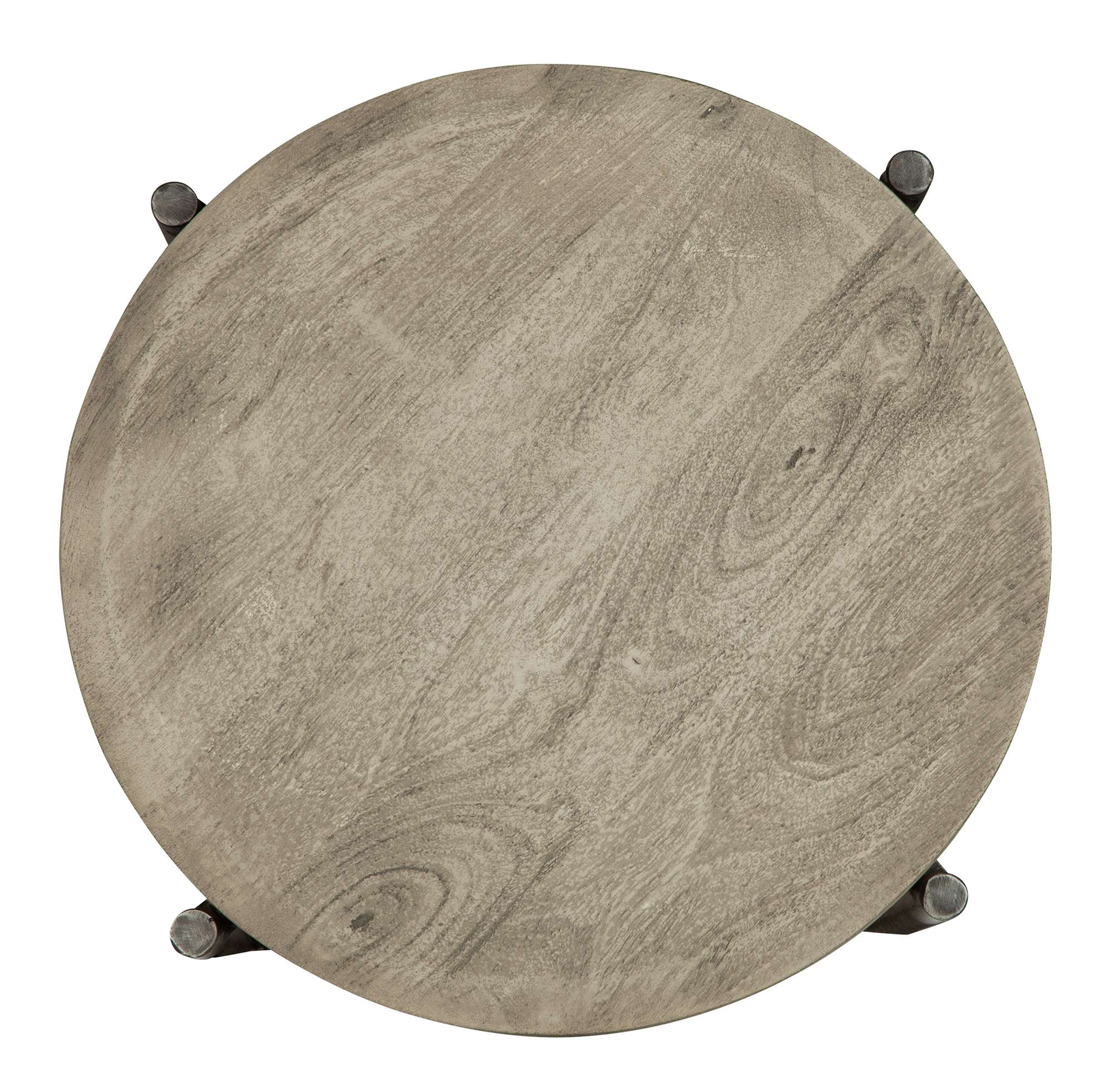 Bedford Park counter stool round wood top with natural finish and visible wood grain texture