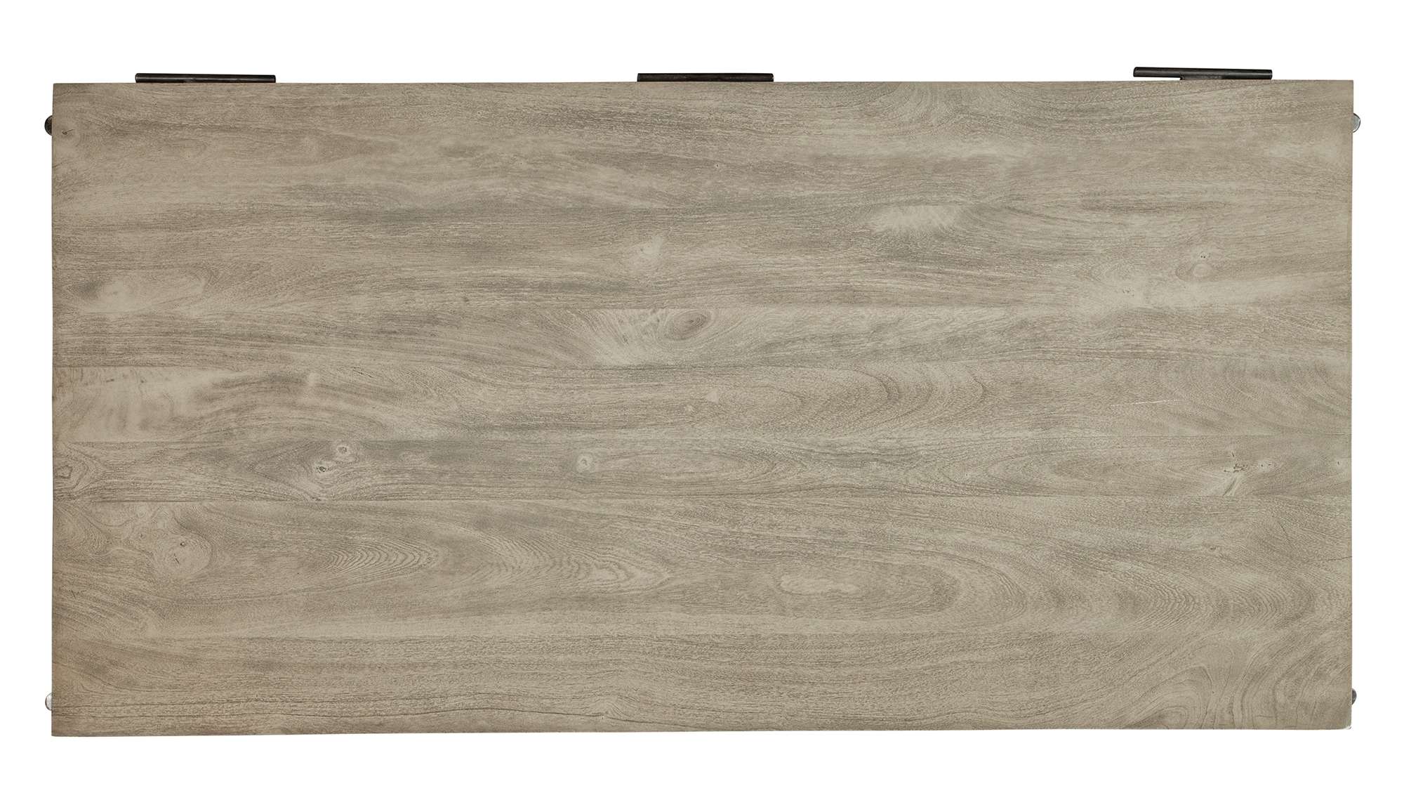 Gray wood desk surface with subtle grain texture in a sleek rectangular configuration for modern office spaces