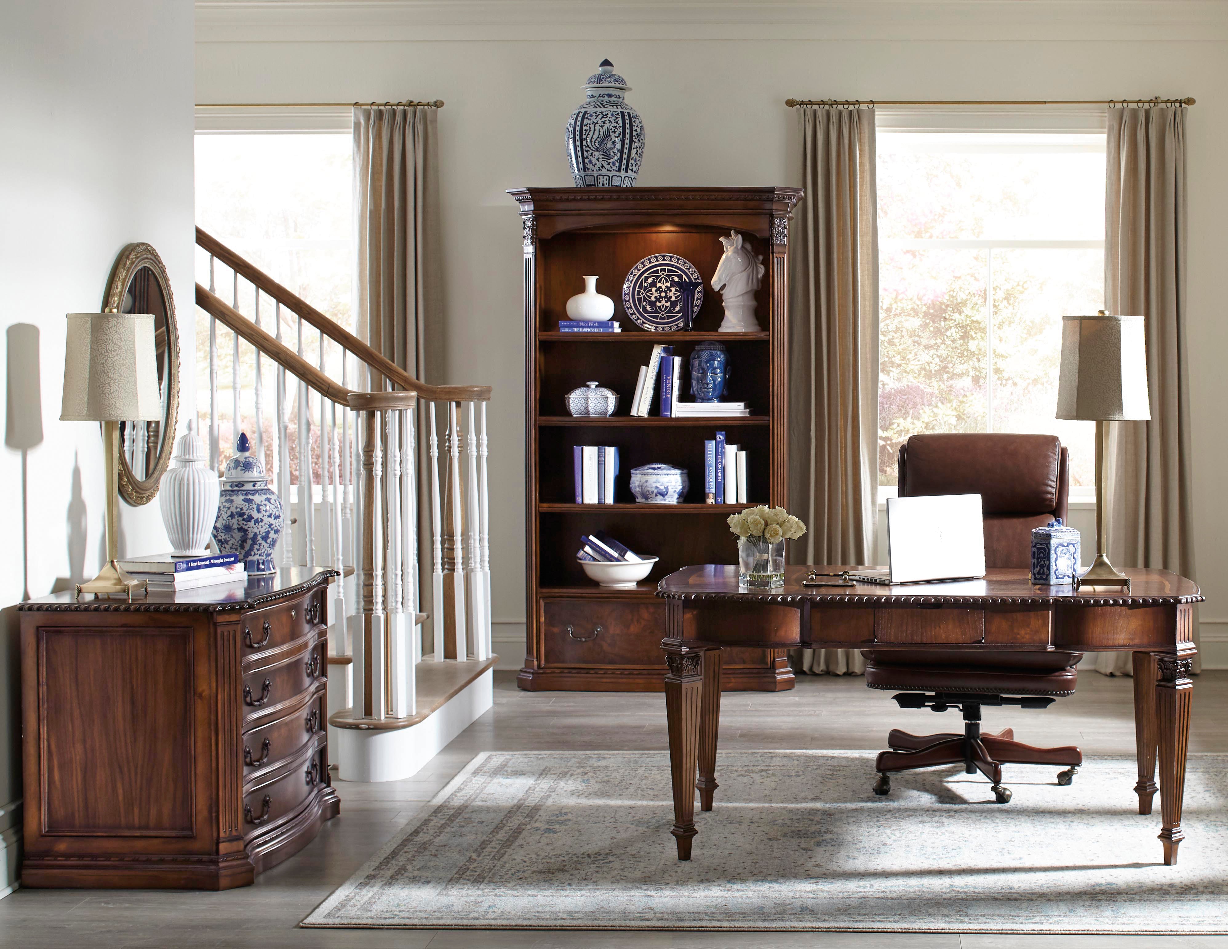 Old World Walnut Burl Office