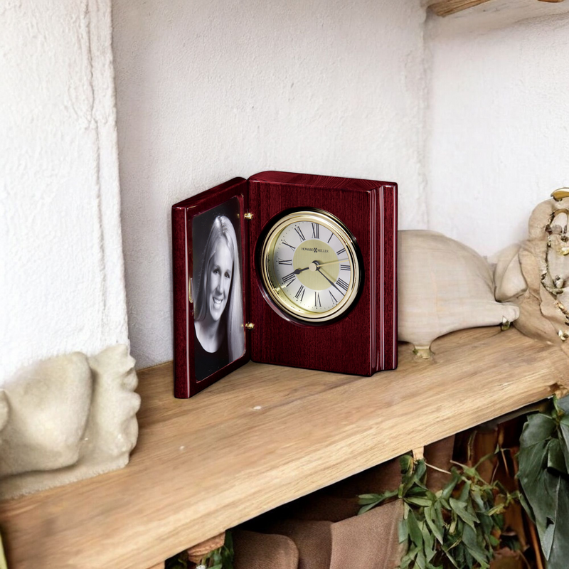 Portrait Book Tabletop Clock