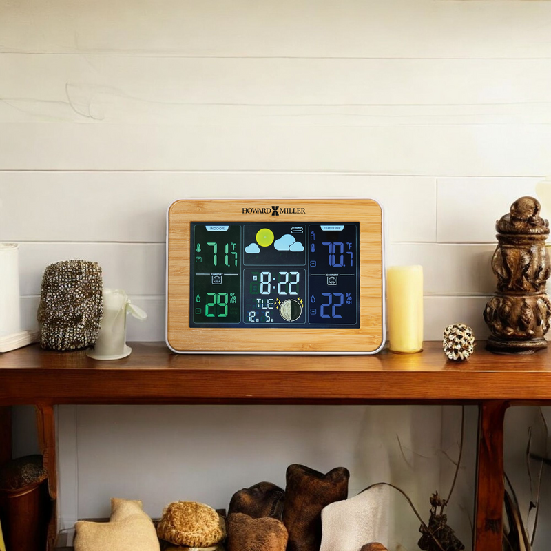 Bamboo Weather Station Alarm Clock