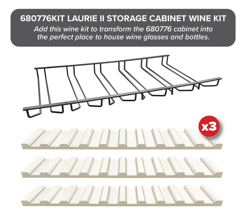 Laurie II Storage Cabinet Wine Kit