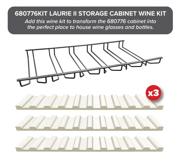 Laurie II Storage Cabinet Wine Kit