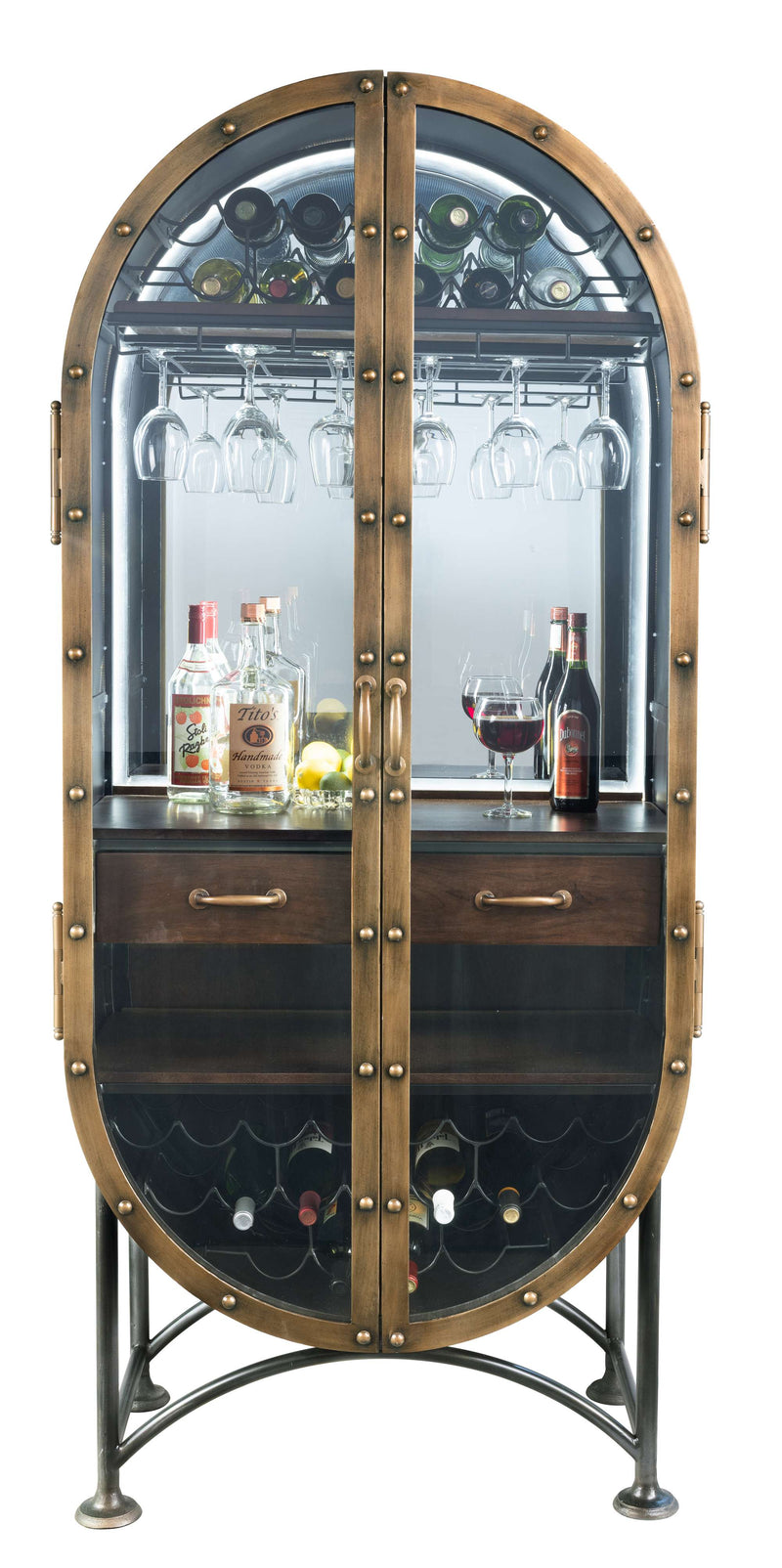 Boilermaker Wine & Bar Cabinet