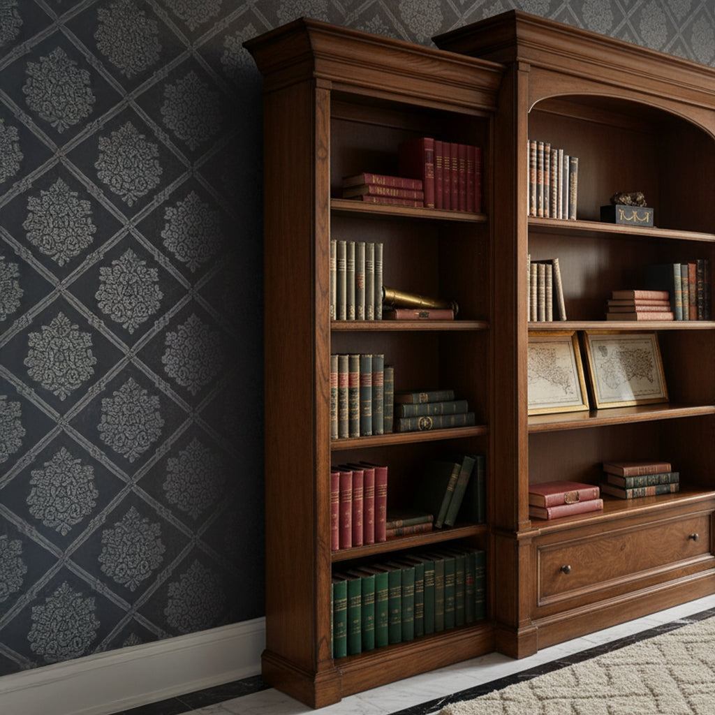 Urban Ash Burl Executive Left Bookcase