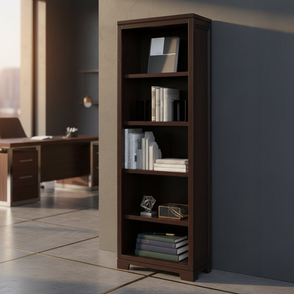 Mocha Executive Side Bookcase