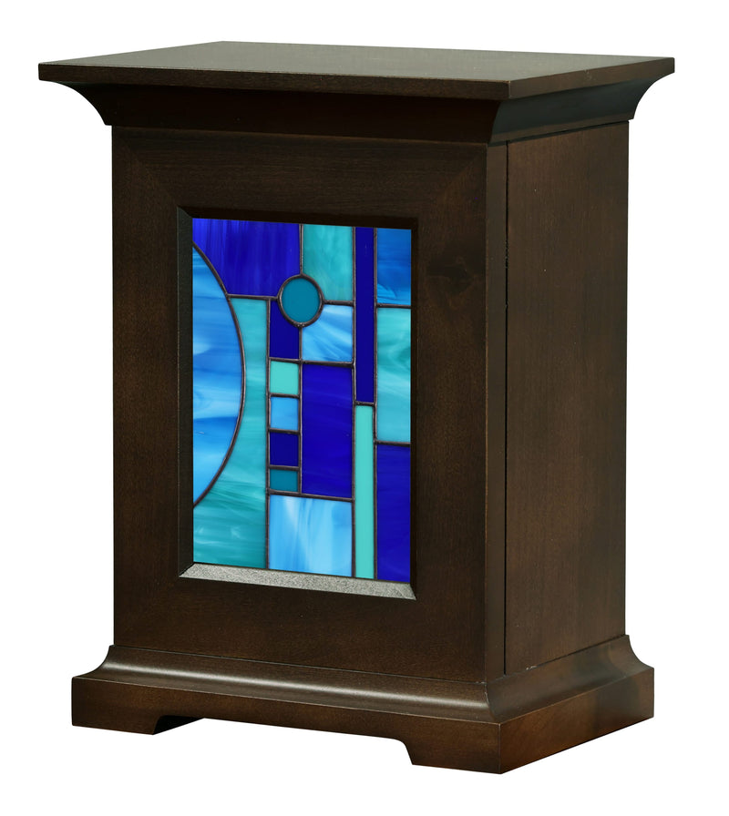 800256 Transitions Urn with Contemporary Stained Glass Insert