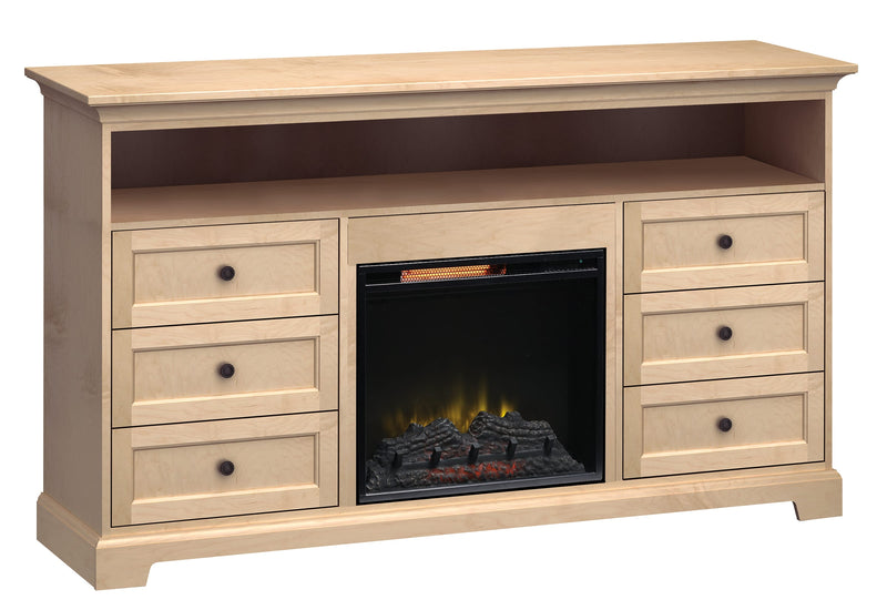 FT72E 72" Wide / 41" Extra Tall Fireplace Console