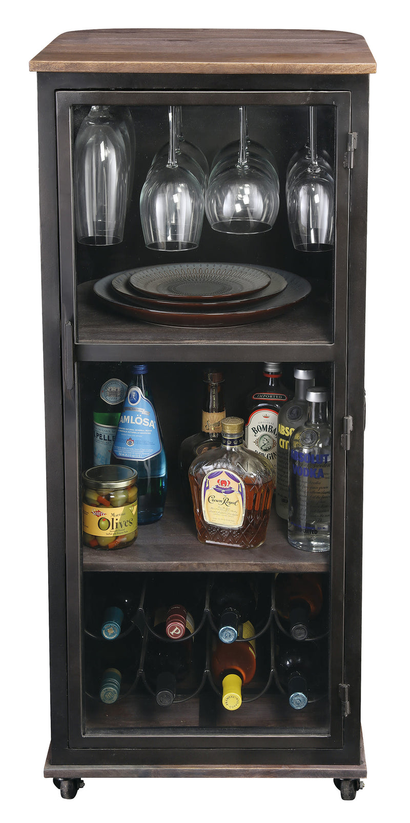 695272 Stir Stick Wine & Bar Cabinet