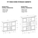 HS73B 73" Home Storage Cabinet