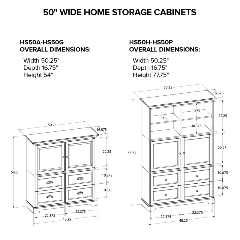 HS50D 50" Home Storage Cabinet