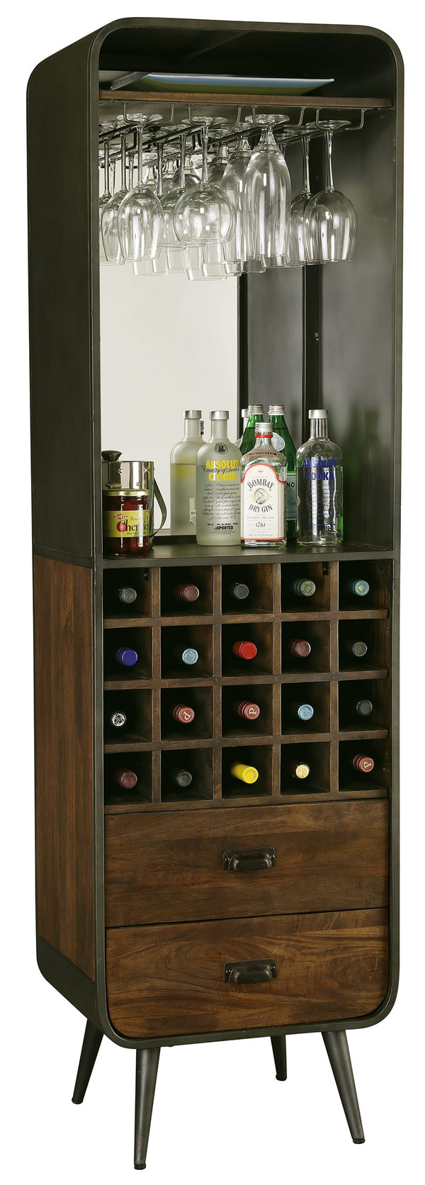 695264 Aged Century Wine & Bar Cabinet