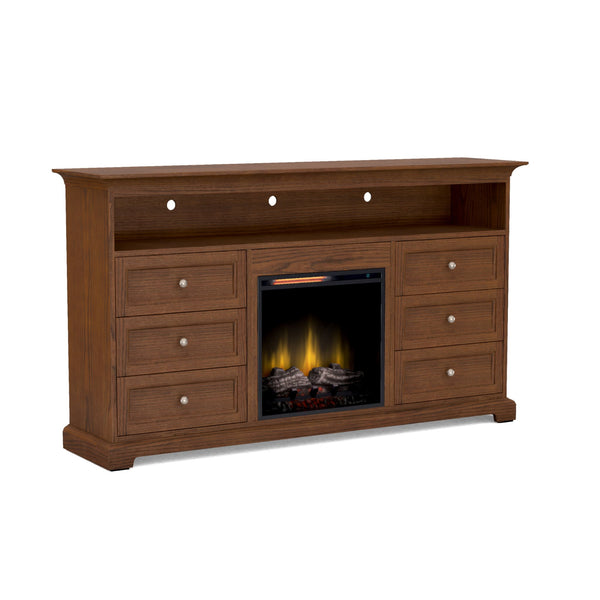 FT72E 72" Wide / 41" Extra Tall Fireplace Console