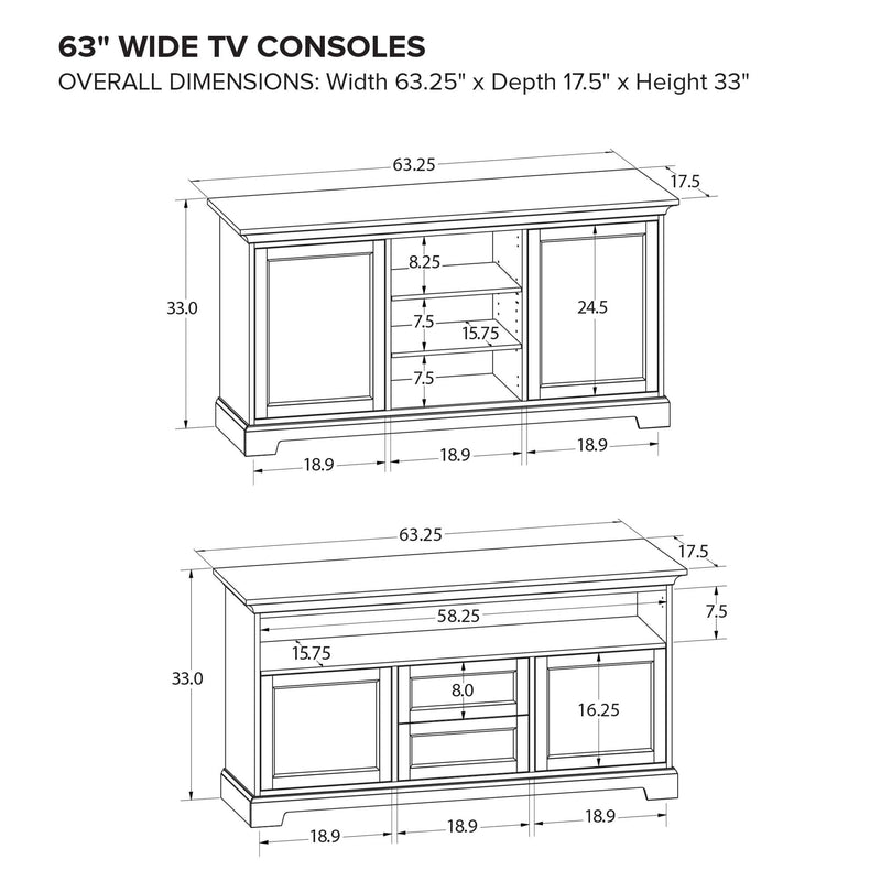 63" Custom Console