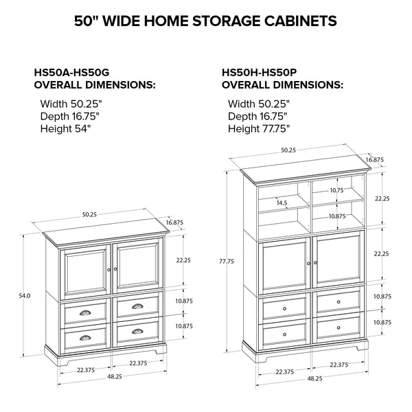 HS50P 50" Home Storage Cabinet