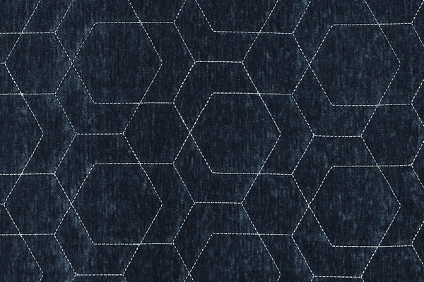 4043-051 Hexagon Quilt Indigo