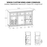 WS63H Custom Wine/Spirits Console