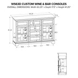 WS63D Custom Wine/Spirits Console