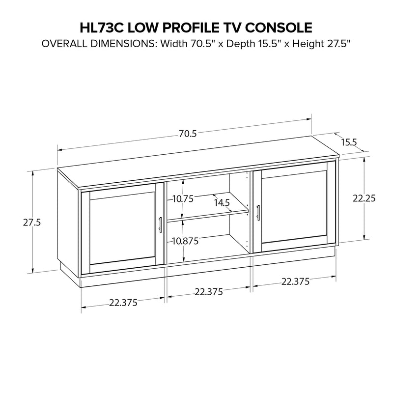 HL73C 70" Low Profile TV Console