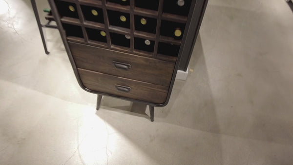 695264 Aged Century Wine & Bar Cabinet