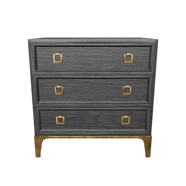 23863 Three Drawer Nightstand