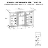 WS63G Custom Wine/Spirits Console