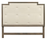 Queen Stepped Headboard with Tufting