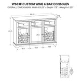 WS63F Custom Wine/Spirits Console