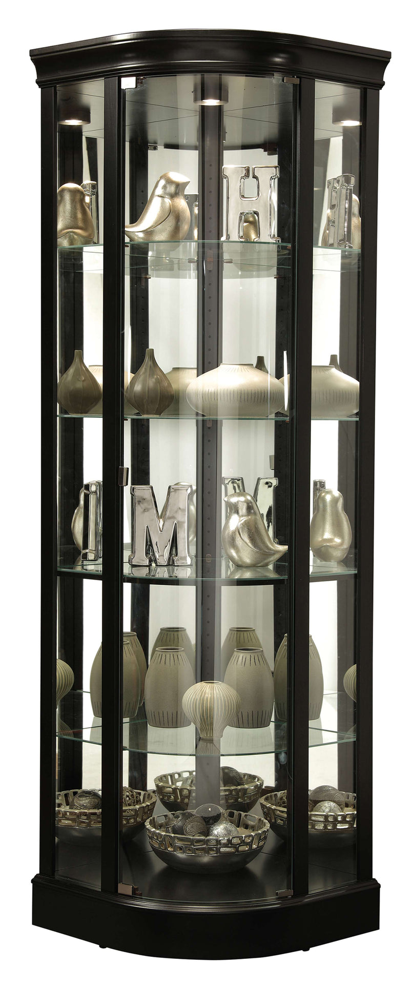 Marlowe II Corner Curio Cabinet