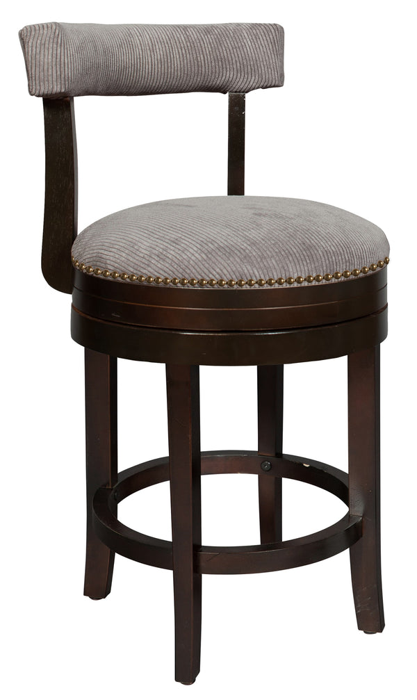 7674_G1 Laney III Swivel Counter Stool with Nailheads
