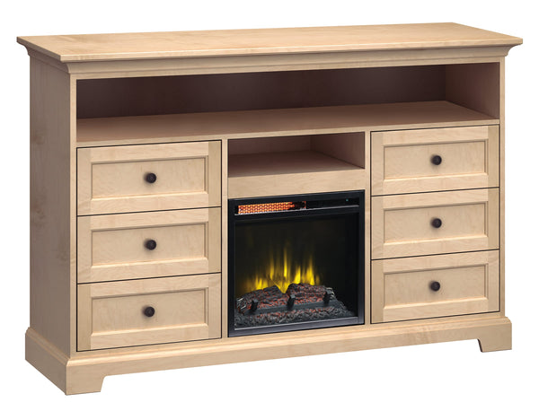 FT63D 63" Wide / 41" Extra Tall Fireplace Console